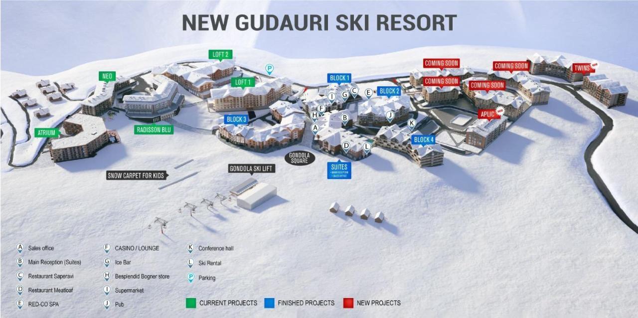 Comfortable Apartment, New Gudauri, Ski resort Eksteriør bilde
